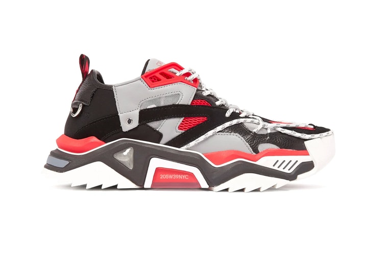 CALVIN KLEIN 205W39NYC's Strike 205 Sneaker Surfaces in a Bold Red Colorway