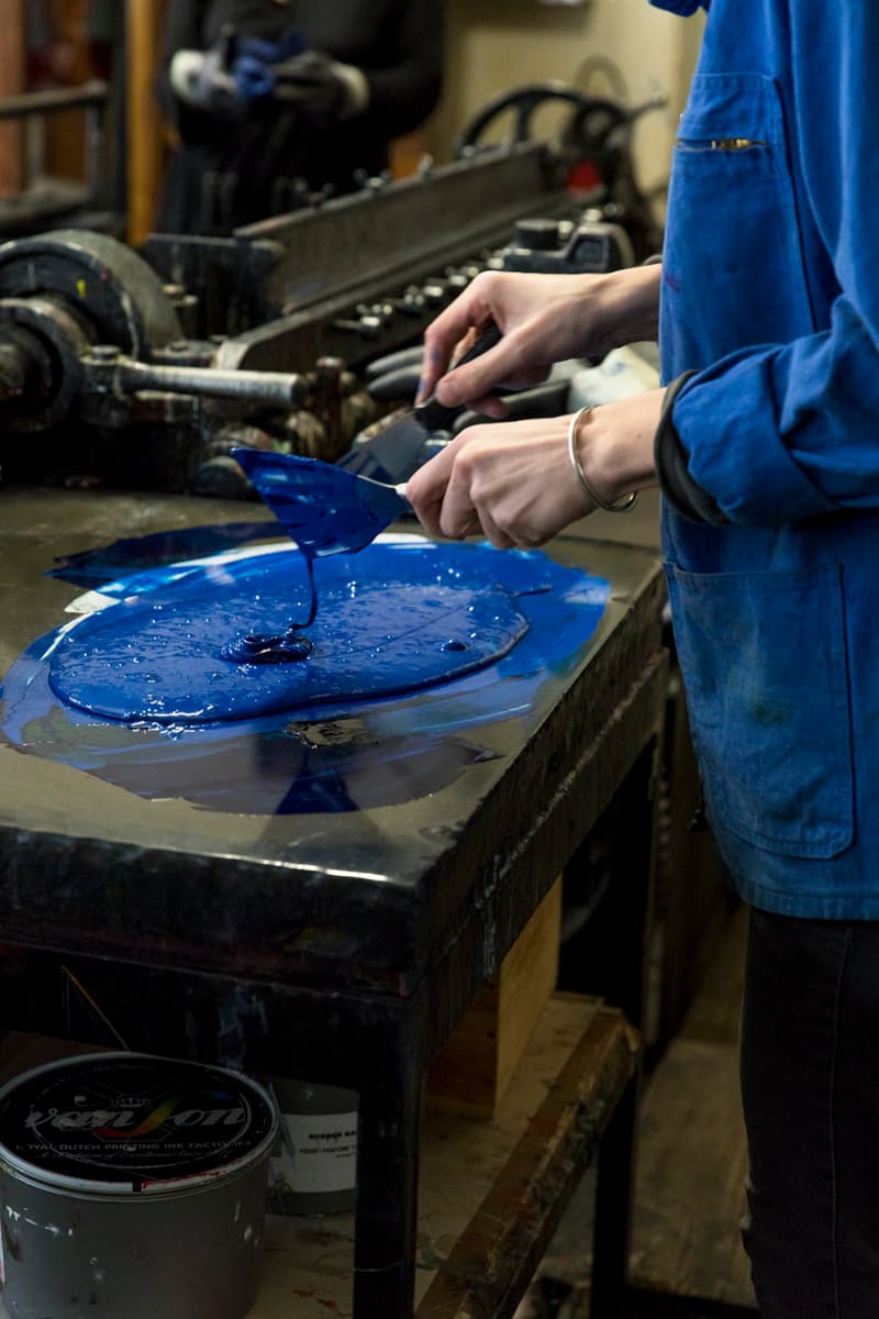 Cryptik x Print Them All Releases New Lithographs blue gold lotus