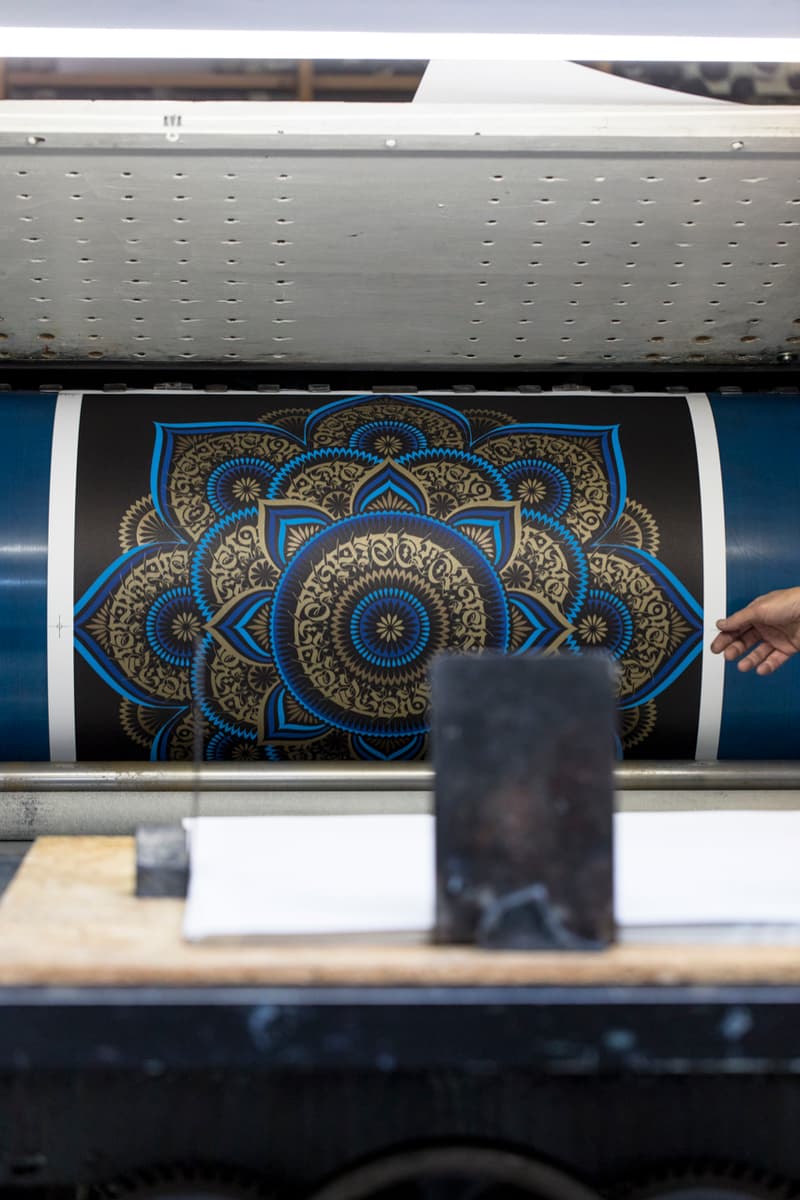 Cryptik x Print Them All Releases New Lithographs blue gold lotus