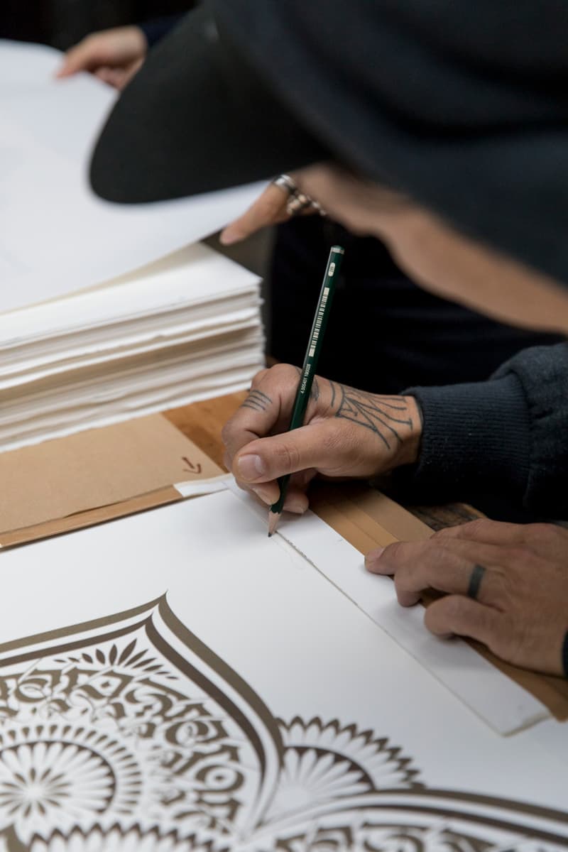 Cryptik x Print Them All Releases New Lithographs blue gold lotus