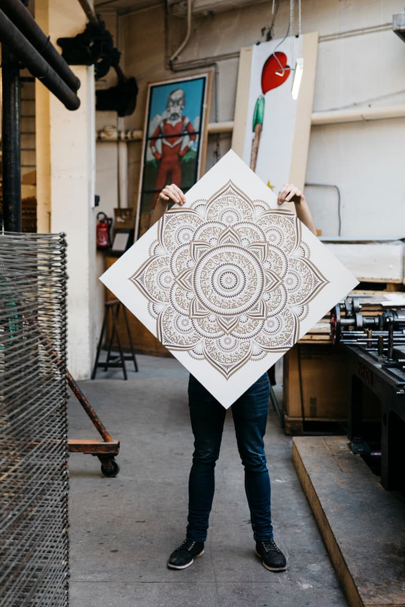 Cryptik x Print Them All Releases New Lithographs blue gold lotus