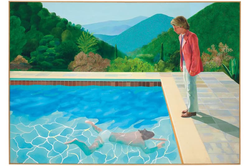 david hockney pool painting auction record christies paintings artworks auctions