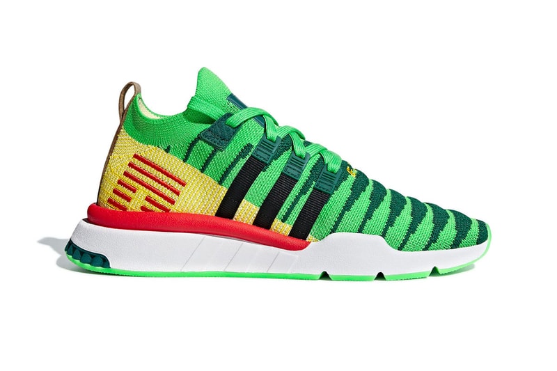 Dragon Ball Z adidas EQT Support ADV Primeknit Shenron red green yellow brown dragon
