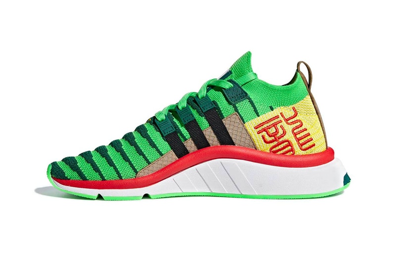 Dragon Ball Z adidas EQT Support ADV Primeknit Shenron red green yellow brown dragon