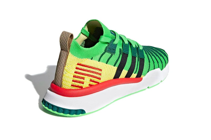 Dragon Ball Z adidas EQT Support ADV Primeknit Shenron red green yellow brown dragon