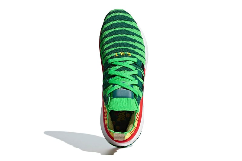 Dragon Ball Z adidas EQT Support ADV Primeknit Shenron red green yellow brown dragon