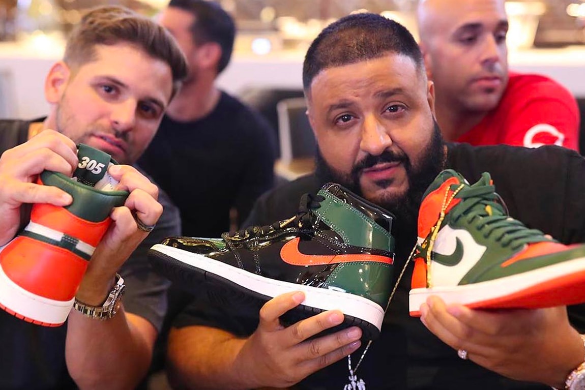 DJ Khaled Solefly x Air Jordan 1 Art Basel Miami shoes mia jordan michael jordan sneakers patent leather Florida 305 rap music producer