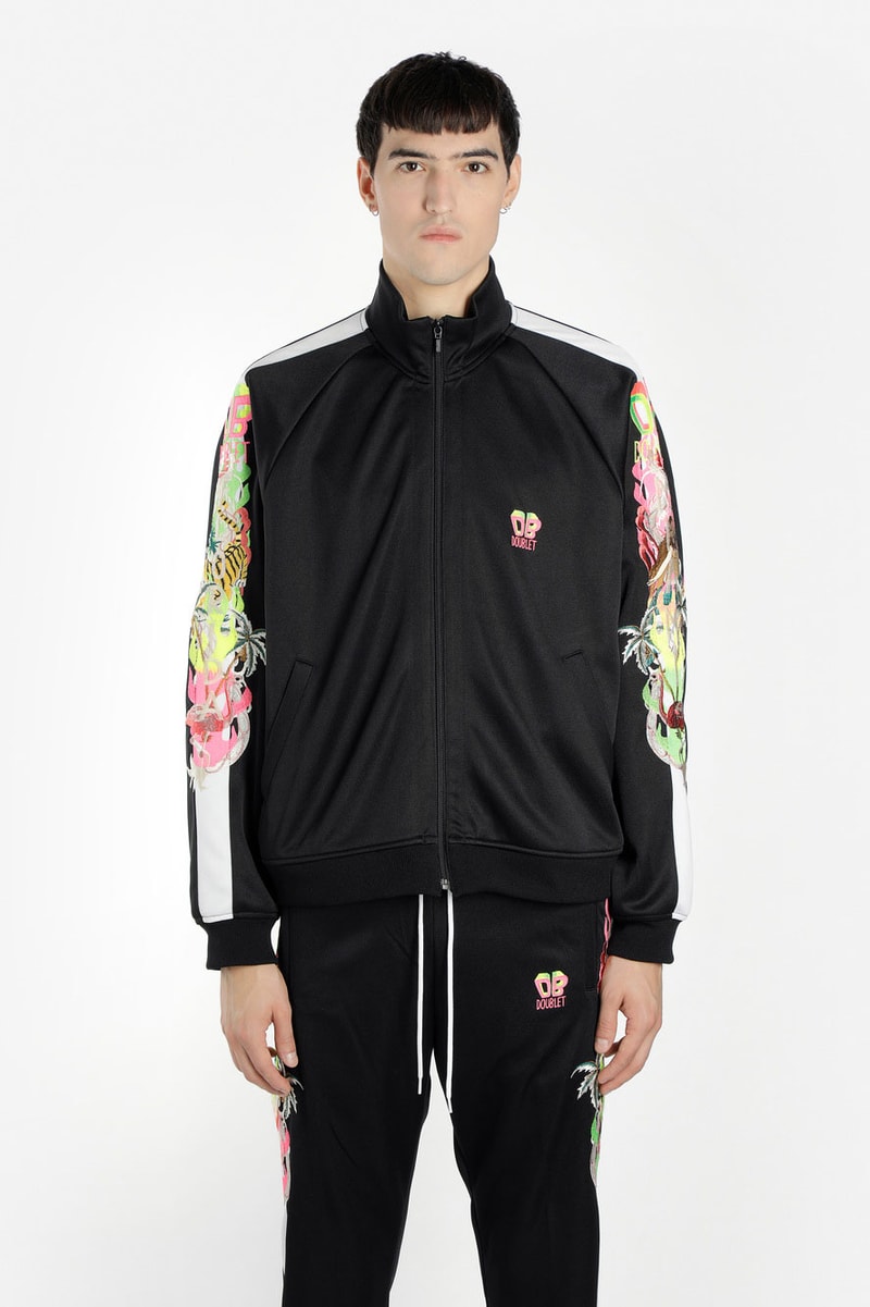 doublet spring summer 2019 collection pre order antonioli masayuki ino graphic ss19 t shirt hoodie pant socks graphics buy where cardigan 