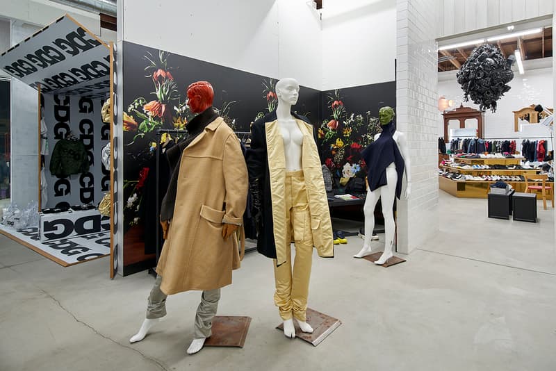 Dover Street Market Los Angeles Inside Look Now Open Details Store Shop Date BETTER™ Gift Shop BLACK Comme des Garçons Chanel Fine Jewelry Charles Jeffery Loverboy doublet ERL Nike IDEA Jacquemus Maison Margiela Marine Serre Melitta Baumeister NikeLab Noah NYC noir Kei Ninomiya Off White™ Virgil Abloh Palace Skateboards Pat McGrath LABS x The MET Raf Simons sacai Simone Rocha Stüssy Stephen Jones