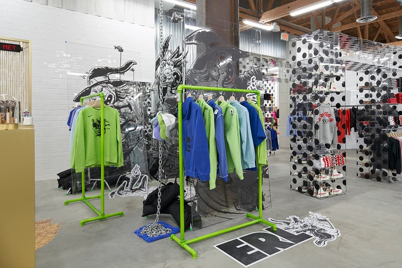 Dover Street Market Los Angeles Inside Look Now Open Details Store Shop Date BETTER™ Gift Shop BLACK Comme des Garçons Chanel Fine Jewelry Charles Jeffery Loverboy doublet ERL Nike IDEA Jacquemus Maison Margiela Marine Serre Melitta Baumeister NikeLab Noah NYC noir Kei Ninomiya Off White™ Virgil Abloh Palace Skateboards Pat McGrath LABS x The MET Raf Simons sacai Simone Rocha Stüssy Stephen Jones