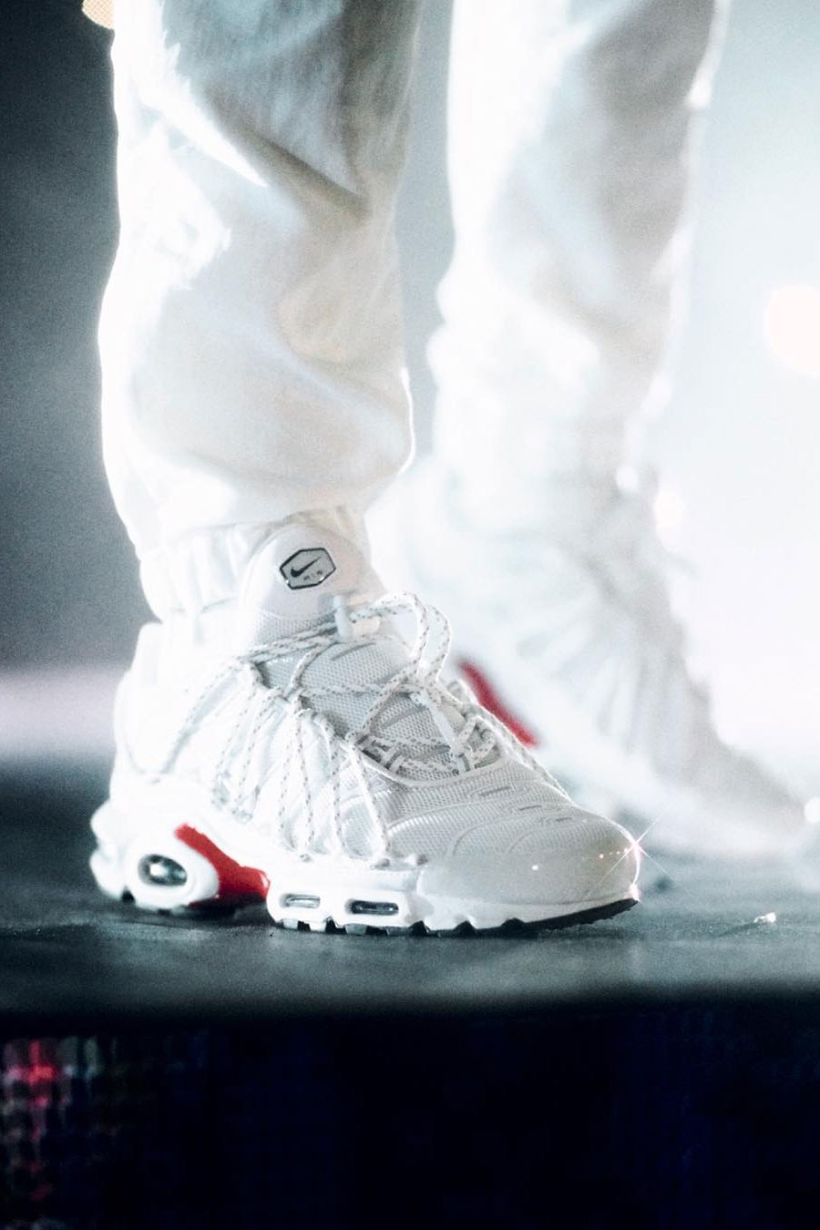 capsule Attendance Cause Drake "Stage Use" Air Max Plus White Colorway | Hypebeast