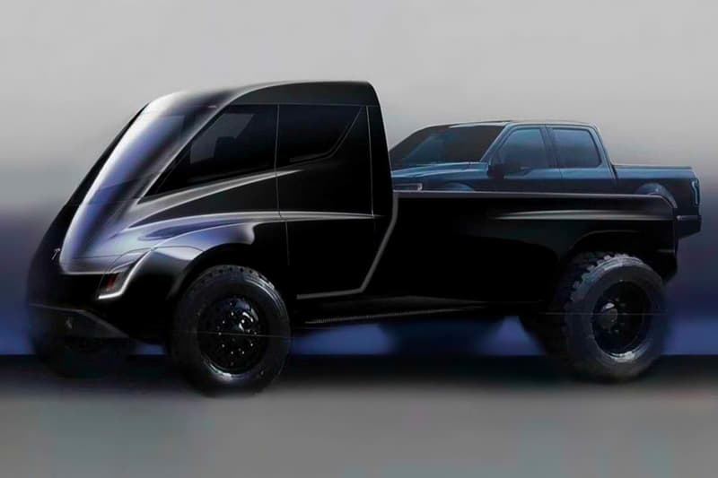 Elon Musk tesla pickup truck teaser info details release date futuristic-like cyberpunk, 'Blade Runner' all-electric