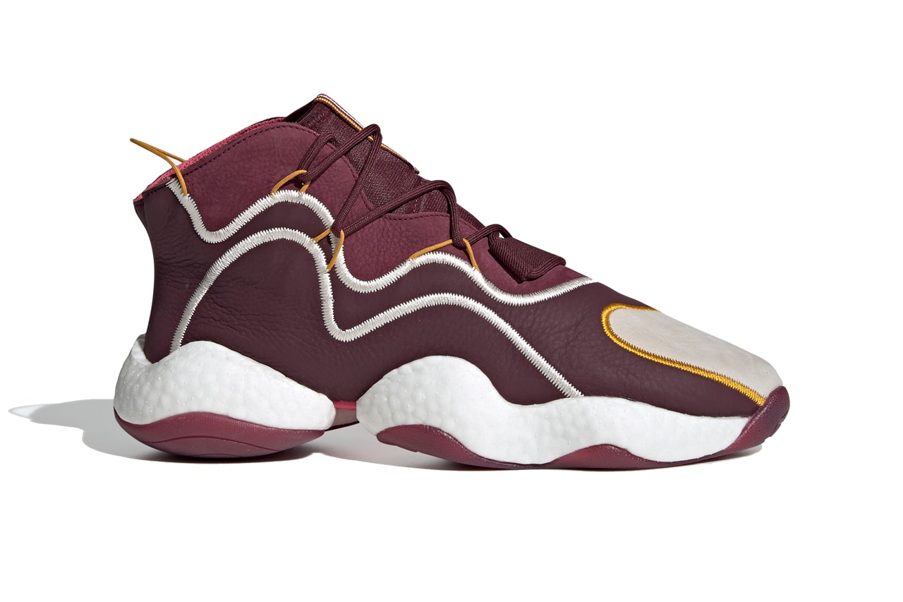 Eric Emanuel adidas Originals Crazy BYW sneakers shoes release date Maroon Cream White Real Pink BD7242