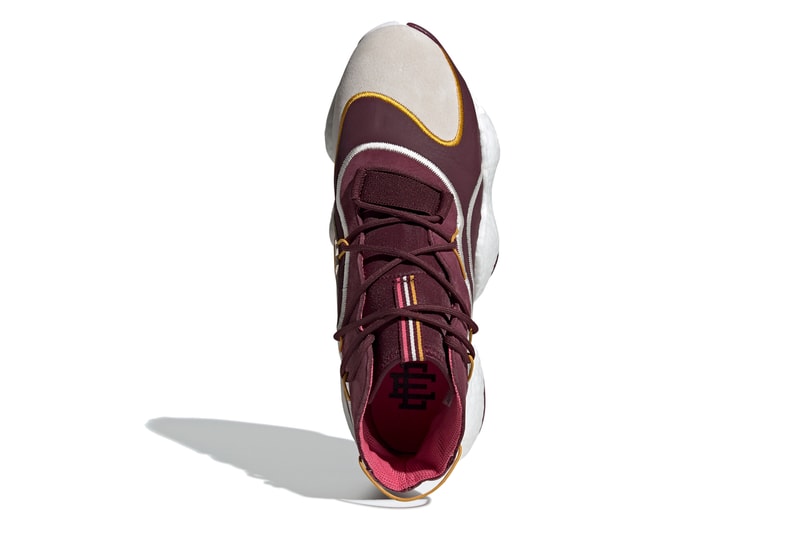 Eric Emanuel adidas Originals Crazy BYW sneakers shoes release date Maroon Cream White Real Pink BD7242