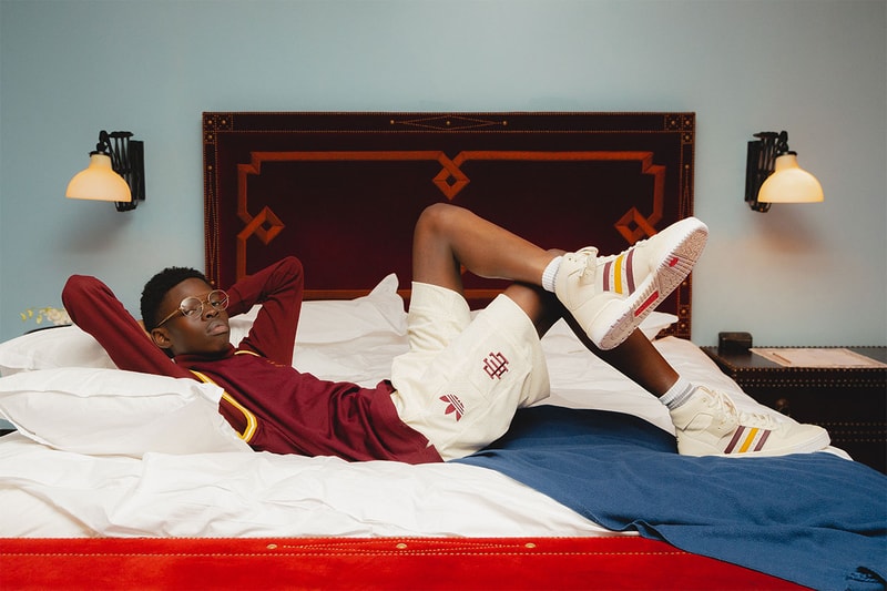 adidas originals eric emanuel crazy byw rivalry hi 2018 december footwear tearaway track pants jersey tshirt tee top long sleeve shirt hoodie sneakers maroon gold yellow white off cream burgundy