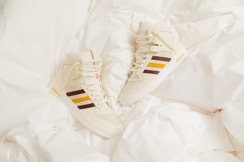 adidas originals eric emanuel crazy byw rivalry hi 2018 december footwear tearaway track pants jersey tshirt tee top long sleeve shirt hoodie sneakers maroon gold yellow white off cream burgundy