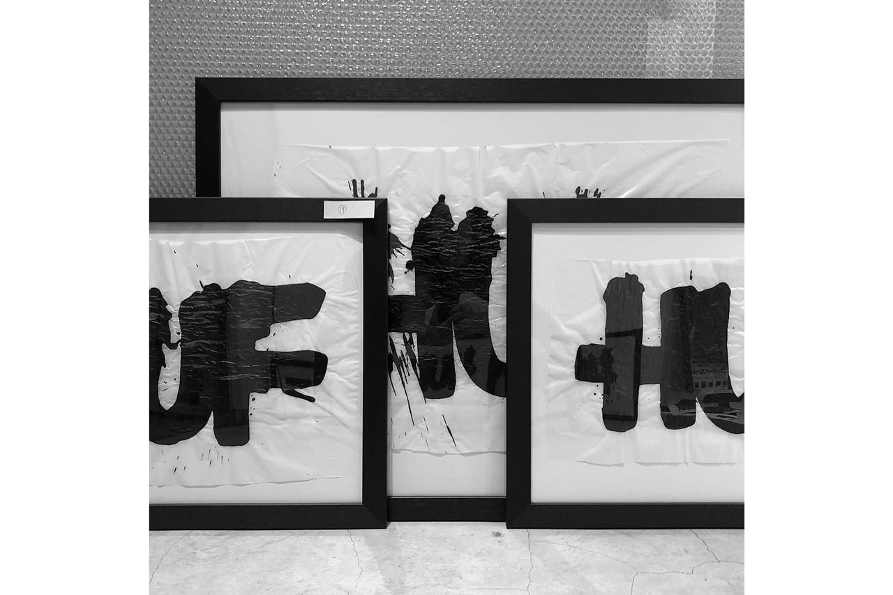 Eric Haze 360 Exhibition 16 Shibuya Stars Arrows Black White Painting HUF