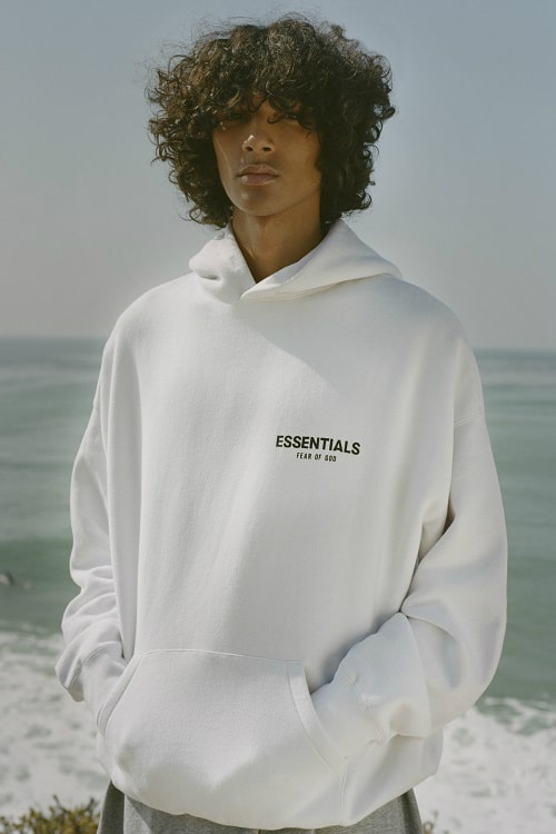 FEAR OF GOD ESSENTIALS CALIFORNIA WINTER 2019 collection CAMPAIGN fw18 fall winter 2018 converse chuck taylor capsule t shirt denim jean jacket grey gray hoodie sweatshirt sweatpants black tees shaniqwa jarvis jerry lorenzo