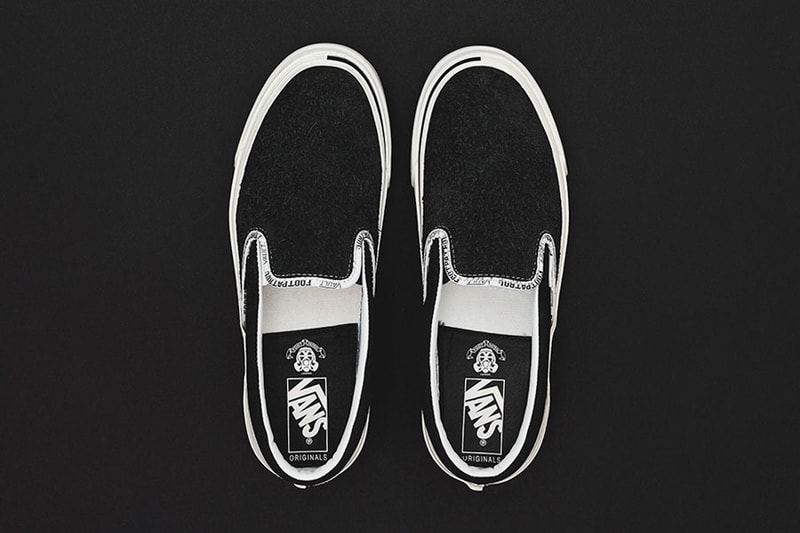Footpatrol x Vans Vault Collection Release Date Classic Slip-On LX, Sk8-Hi  Old Skool LX price info collaboration sneaker colorway black 