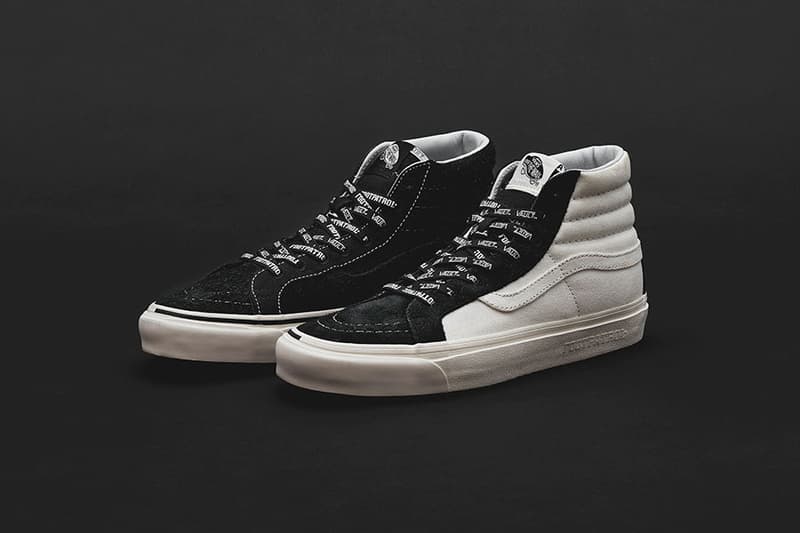 Footpatrol x Vans Vault Collection Release Date Classic Slip-On LX, Sk8-Hi  Old Skool LX price info collaboration sneaker colorway black 