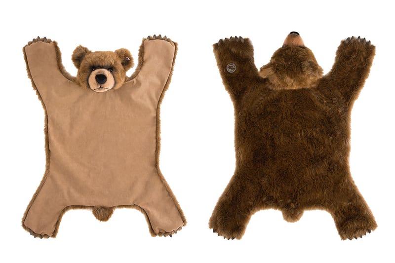 stuffed animal bear rug