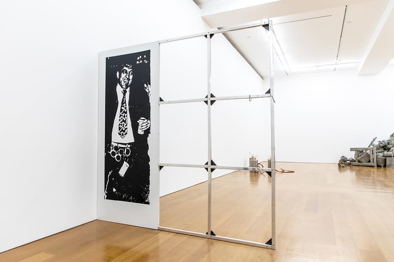 Gagosian HK Laws of Motion Exhibition Recap photos readymade pictures paintings art objects sculptures Josh Kline Jeff Koons Cady Noland Rosemarie Trockel Jeff Wall Anicka Yi.