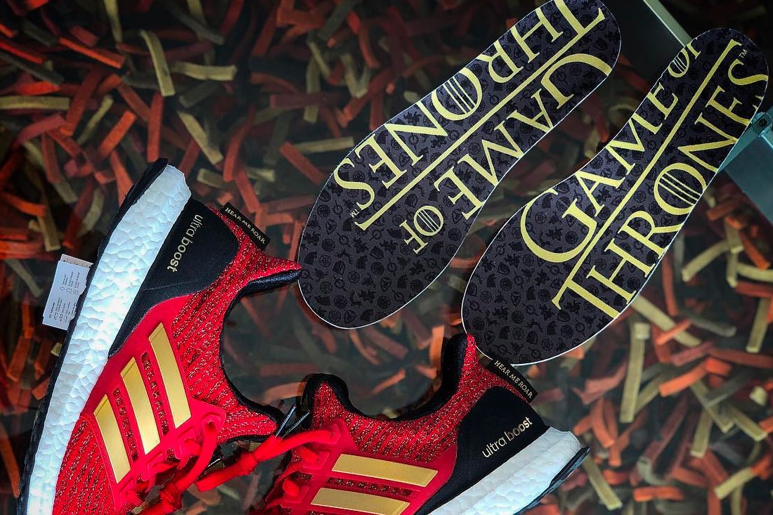 Game Of Thrones adidas UltraBOOST Lannister red sneaker hbo 2019 First Look GoT