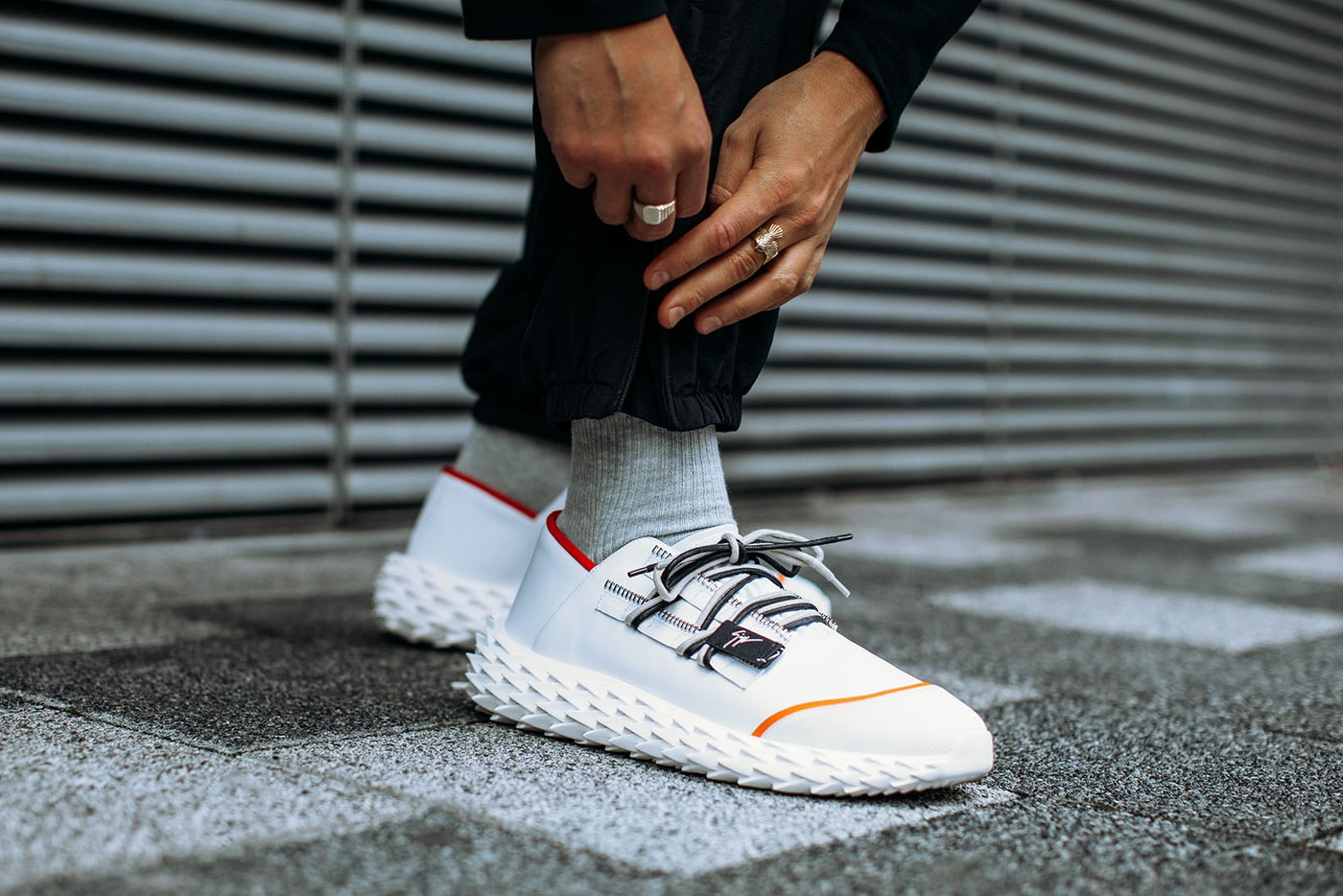 Giuseppe Zanotti Urchin Sneaker Release 2018 Black White