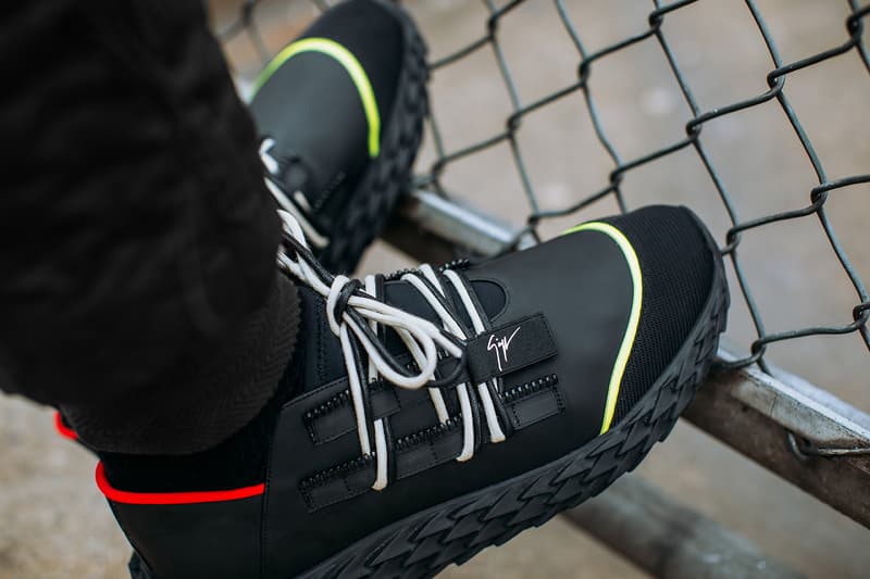 Giuseppe Zanotti Urchin Sneaker Release 2018 Black White