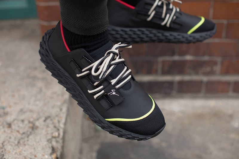 Giuseppe Zanotti Urchin Sneaker Release 2018 Black White 