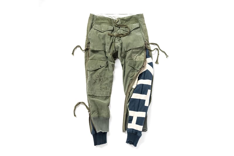 kith x greg lauren plaid military trench artist coat