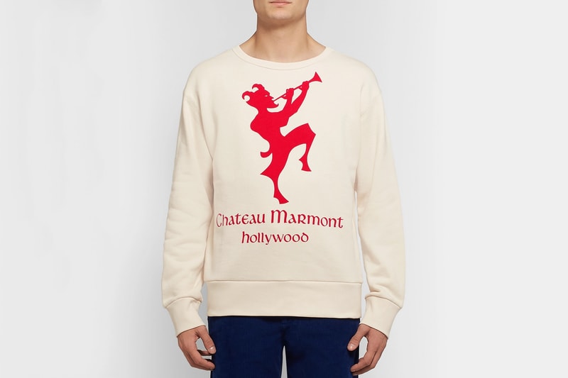 Gucci Chateau Marmont Loopback Sweatshirt printed italy guccy knits tops jumpers winter fashion luxury crewneck made in Italy  