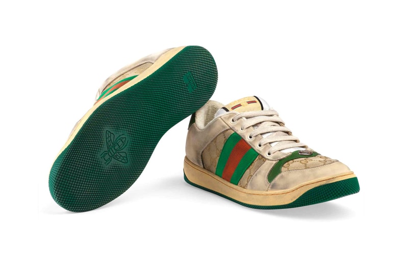 Gucci Mens Distressed GG Canvas Sneakers leather price Red Green Monogram Blue Orange Info Release Date