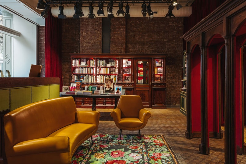 Gucci Wooster Bookstore tour images shop location address design interior opening hours new york city alessandro michele