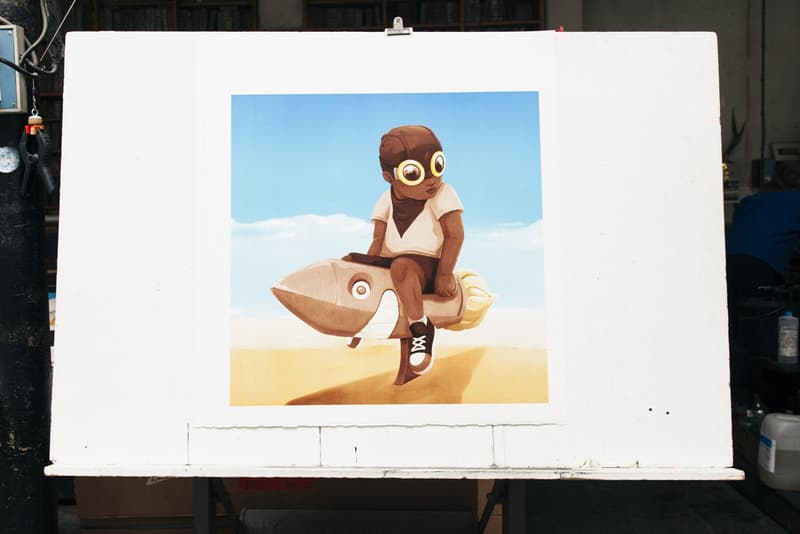 hebru brantley boy on rocket lithograph galerie des bains print them all artworks for sale artist