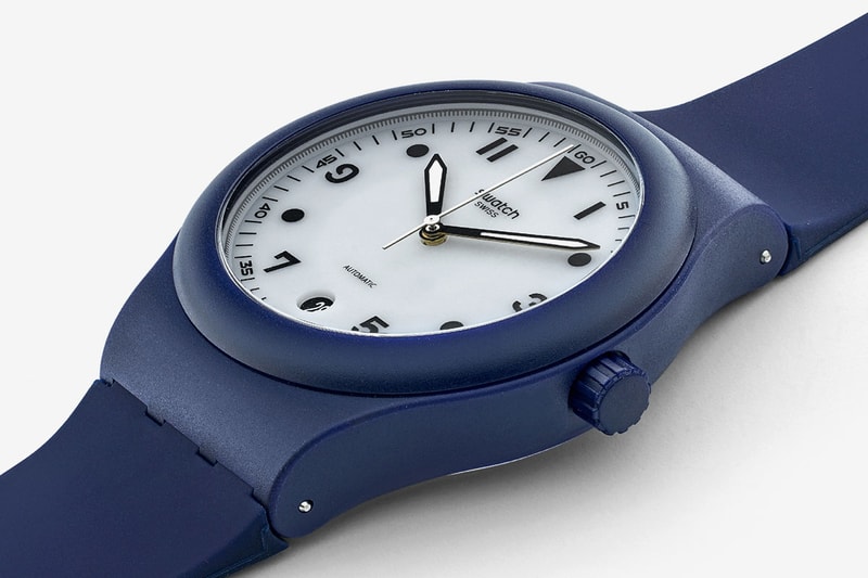 HODINKEE x Swatch "Sistem51 Blue" Collaboration timepiece watches release date price watch accessories