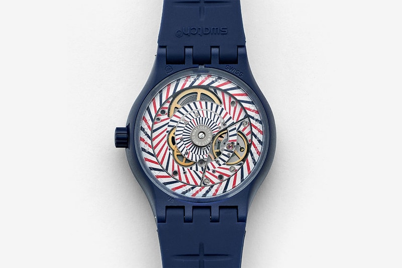 HODINKEE x Swatch "Sistem51 Blue" Collaboration timepiece watches release date price watch accessories