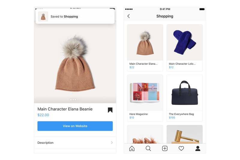 Instagram Users Shop Items Video Posts Shopping Collection business page explore products items