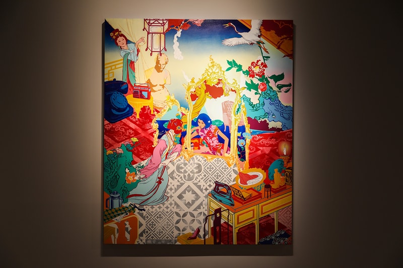 Jacky Tsai "Reincarnation" Unit London Exhibit Inside Closer Look Art Exhibition 