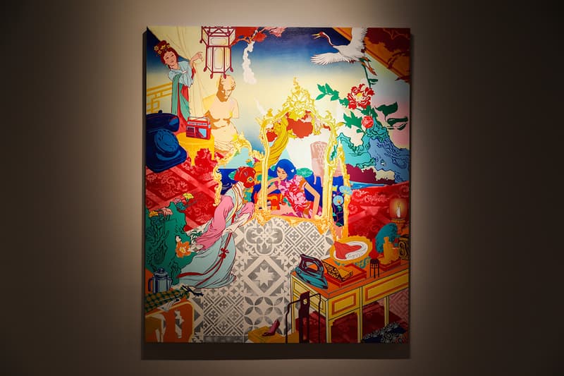 Jacky Tsai "Reincarnation" Unit London Exhibit Inside Closer Look Art Exhibition