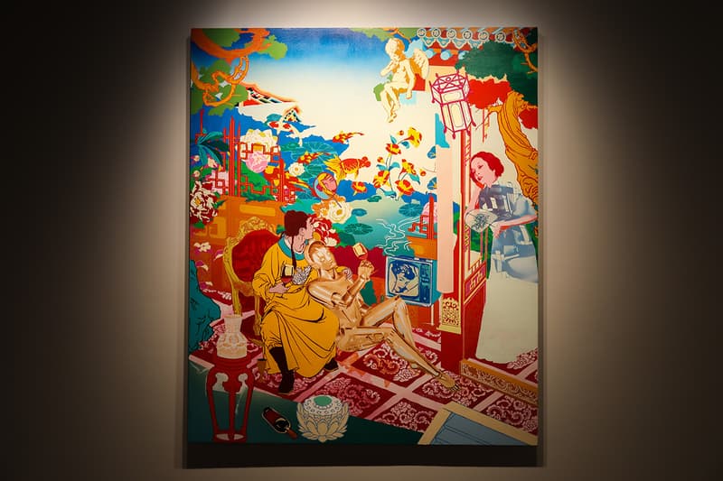 Jacky Tsai "Reincarnation" Unit London Exhibit Inside Closer Look Art Exhibition