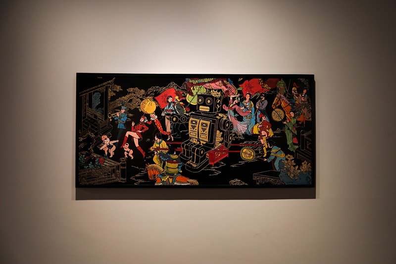 Jacky Tsai "Reincarnation" Unit London Exhibit Inside Closer Look Art Exhibition 