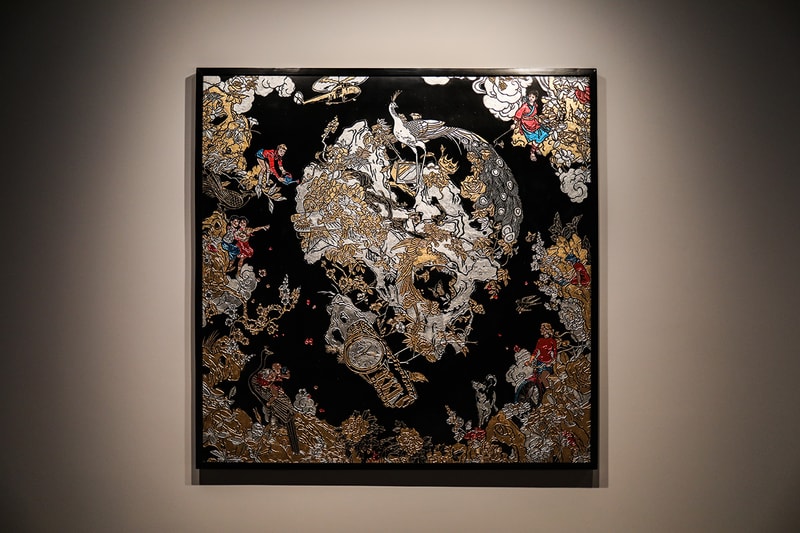 Jacky Tsai "Reincarnation" Unit London Exhibit Inside Closer Look Art Exhibition 