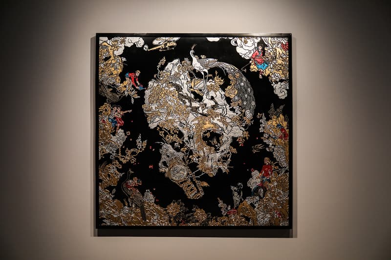 Jacky Tsai "Reincarnation" Unit London Exhibit Inside Closer Look Art Exhibition