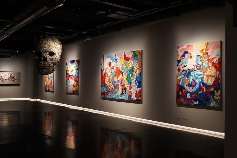 Jacky Tsai "Reincarnation" Unit London Exhibit Inside Closer Look Art Exhibition