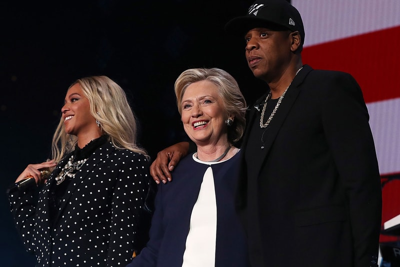 Jay Z Beyonce Chance the Rapper J Cole Big Sean Hillary Clinton Get Out the Vote Rally