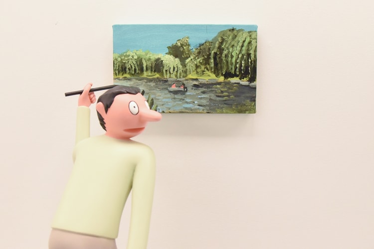Jean Jullien's Miniature Paintings Take over the Arsham/Fieg Gallery