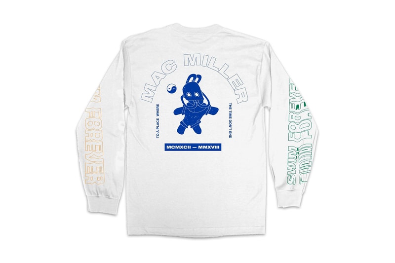 John Mayer Swim Forever Mac Miller T-Shirt Jeremy Dean A Celebration of Life Long sleeve White 