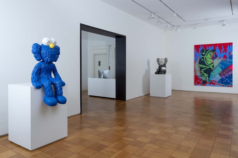 kaws gone exhibition skarstedt gallery recap artworks art artist sculptures installations paintings