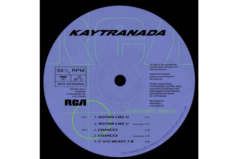 Kaytranada Ty Dolla $ign Shay Lia NOTHIN LIKE U/CHANCES EP